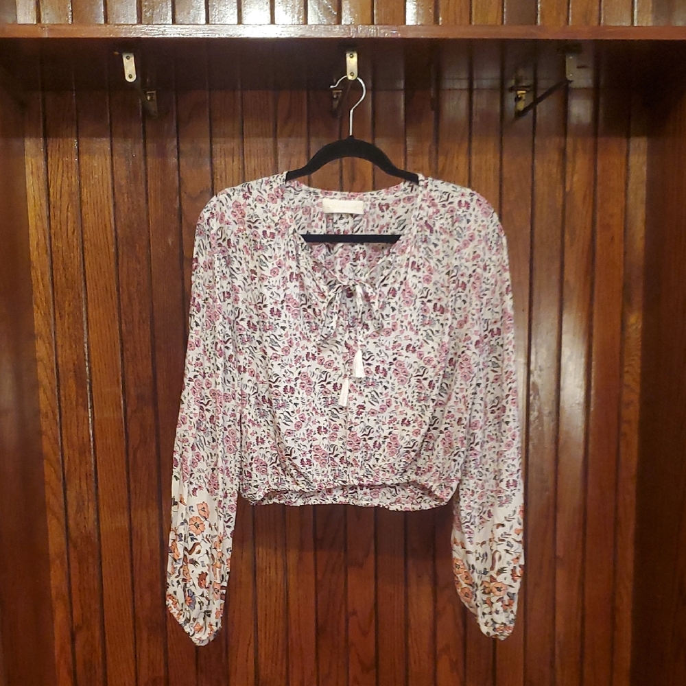 NATALIE MARTIN SIZE MEDIUM Floral Print Women's Top